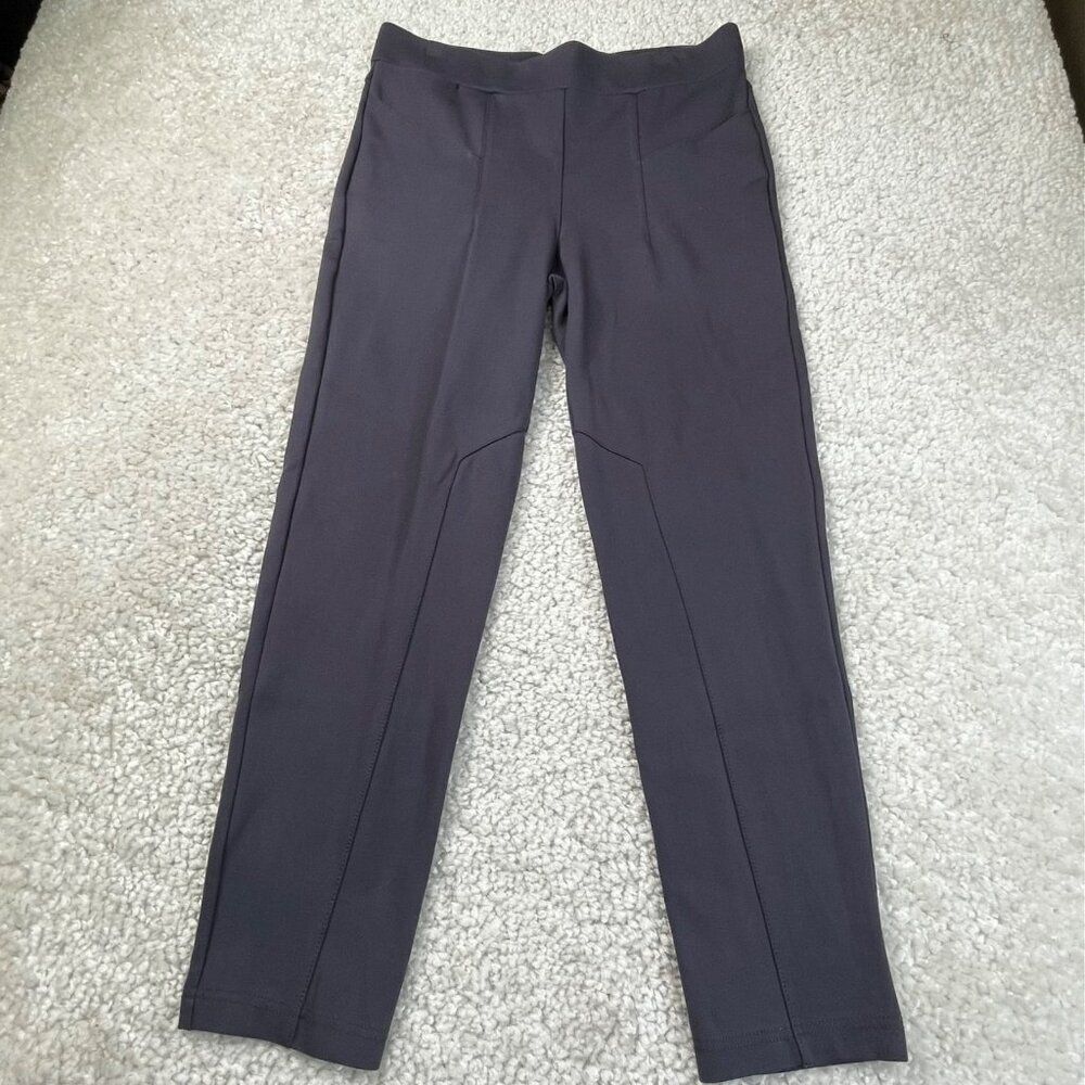 Betabrand Skinny Dress Pant Yoga Pant Ink Blue Womens Large